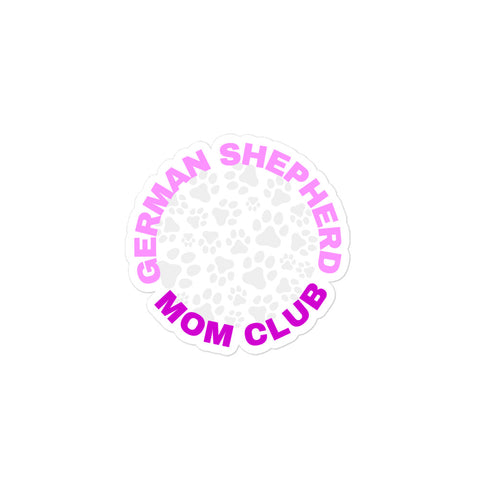 German Shepherd Mom Club Sticker