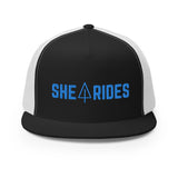 She Rides Trucker Hat