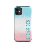She Rides iPhone case