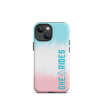 She Rides iPhone case